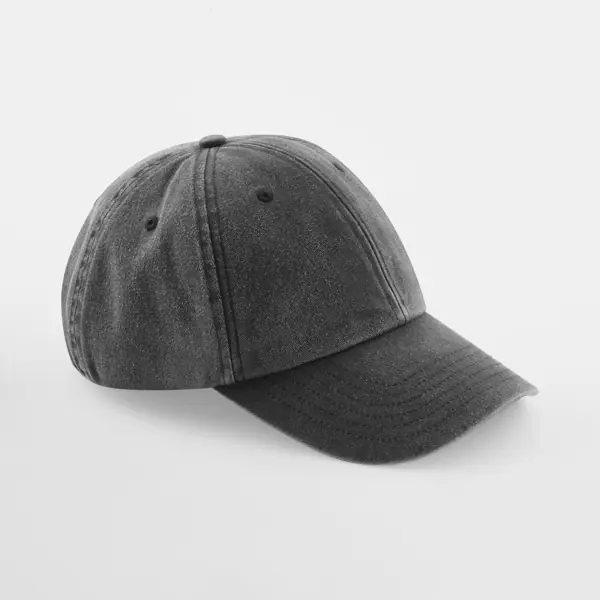 Schwarze Vintage Cap für Handschrift-Stickerei