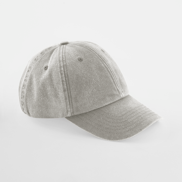 Graue Vintage Cap zum Besticken mit eigener Handschrift